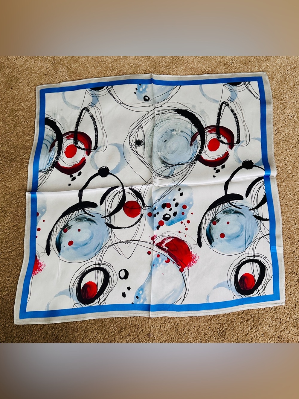 100% Mulberry Silk Scarf - Abstract